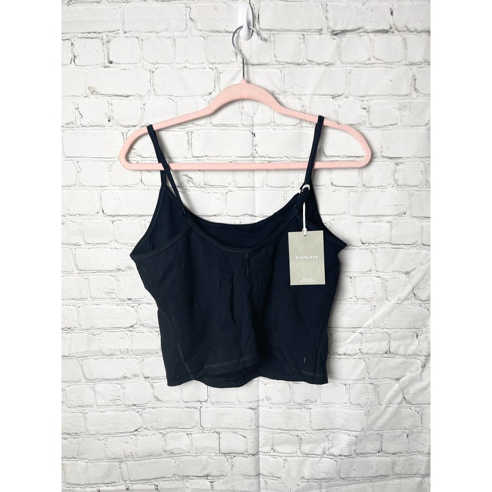 NWT Scoop Neck Crop Cami Black Size L
